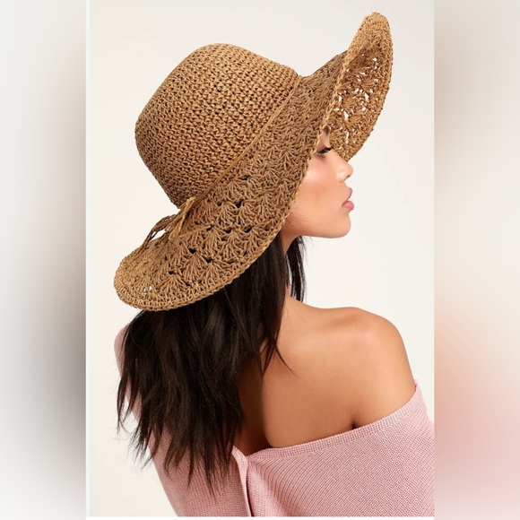 Lulu\'s Chic Brown Woven Hat main image 2